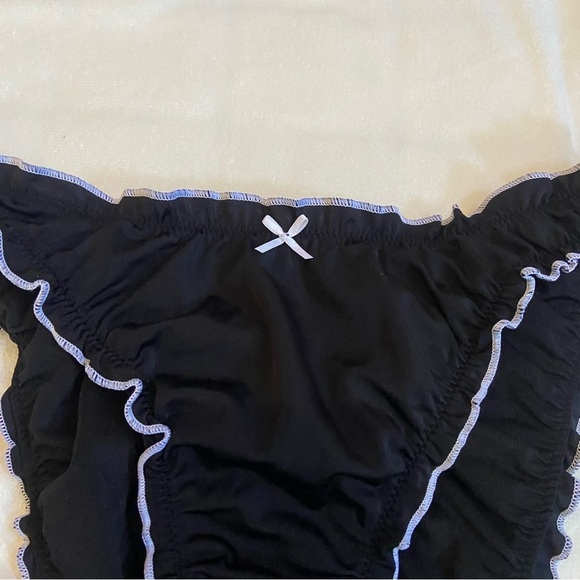 New! Frankie's Bikinis x PINK Hudson Ruffled Bloomer Bikini Bottom 1574 - Picture 3 of 8